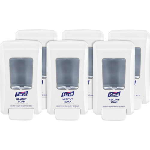 Gojo Purell School Healthy Soap FMX-20 Dispenser | Manual， 2.11 quart Capacity， Site Window， Locking Mechanism， Durable， Wall Mountable， Rugged， White， 6