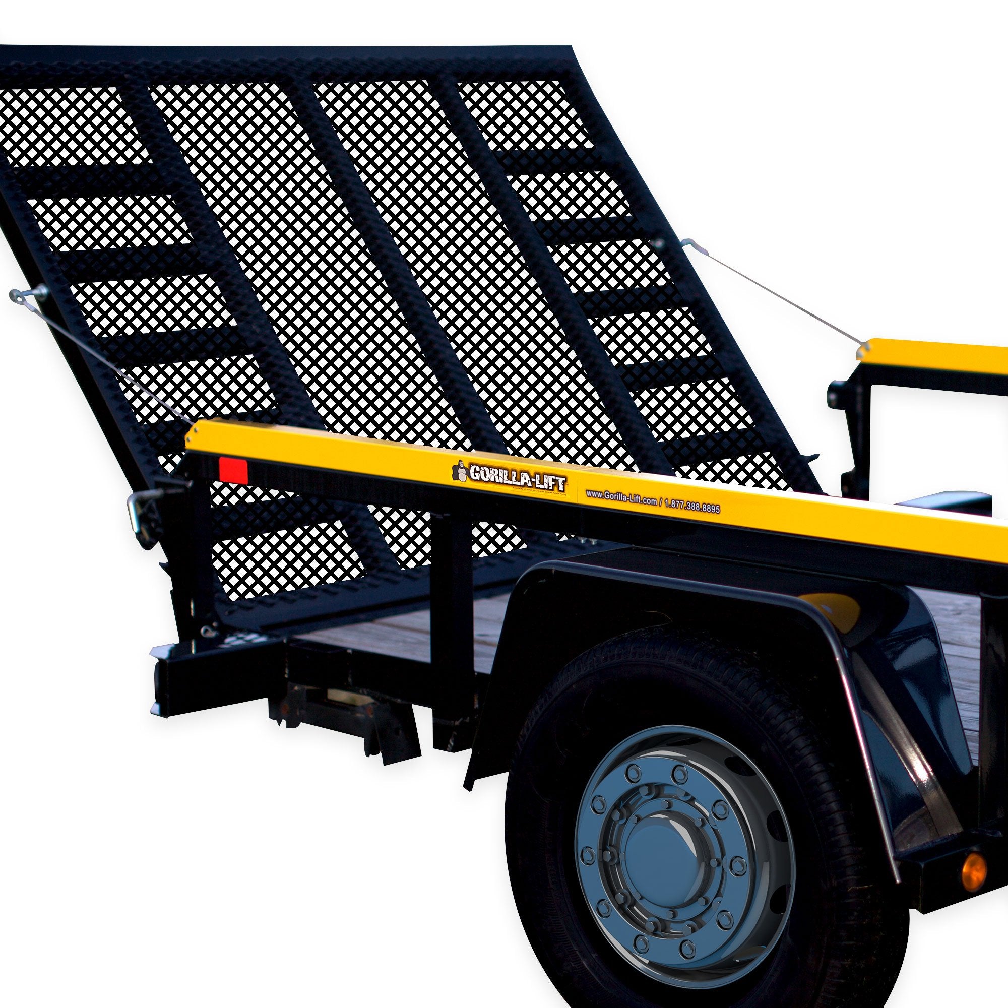 Gorilla Lift 2 Sided Tailgate Utility Trailer Gate & Ramp Lift System, (2 Pack)