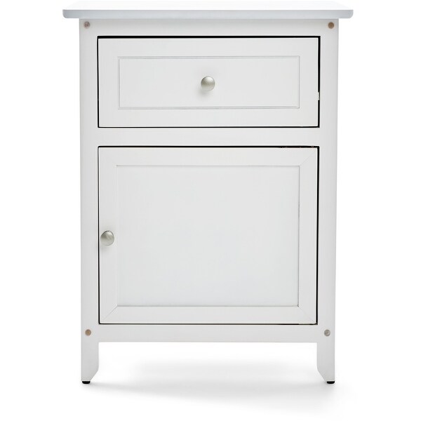 ClickDecor Alcott Side Table with Single Drawer and Storage Cabinet