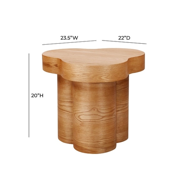 Dora Natural Oak Side table - 23.5