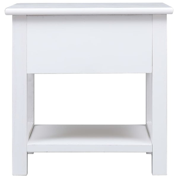 Side Table White 15.7