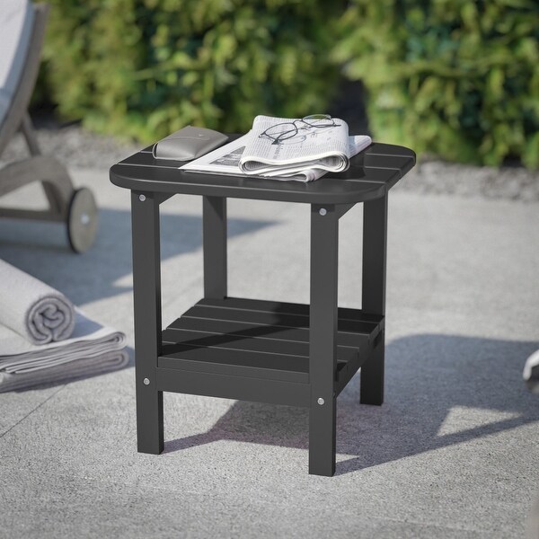 Commercial Grade AllWeather Adirondack Style Patio Side Table