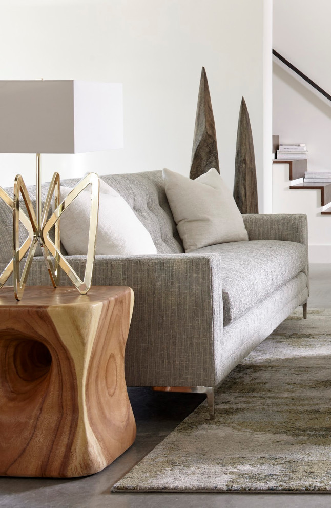 Peek a Boo Side Table  Chamcha Wood  Natural   Rustic   Side Tables And End Tables   by Phillips Collection  Houzz