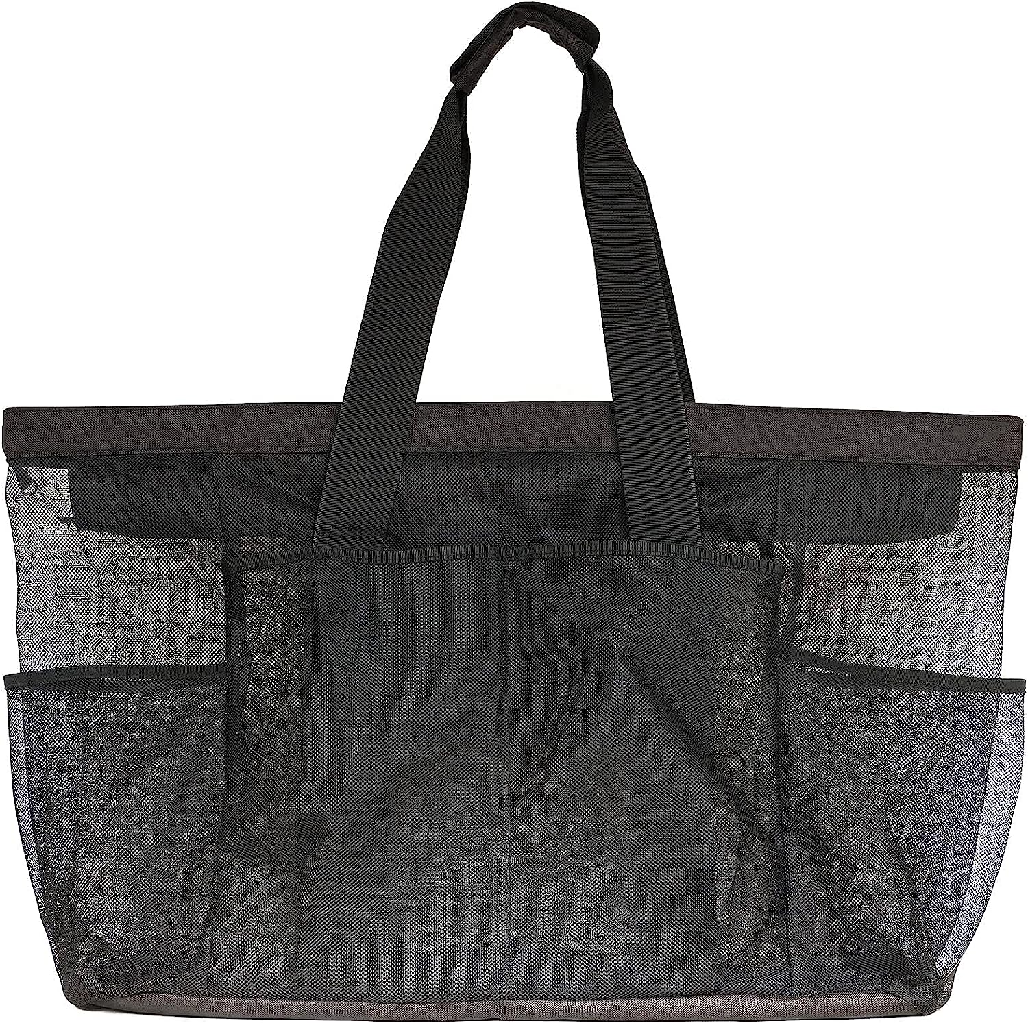 GOTDYA Extra Large Beach Bag, XL Mesh Tote with Zipper and Pockets Ideal for Your Family Beach Trip