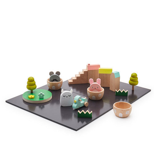 Wooden Playset - Ricetown by Noodoll