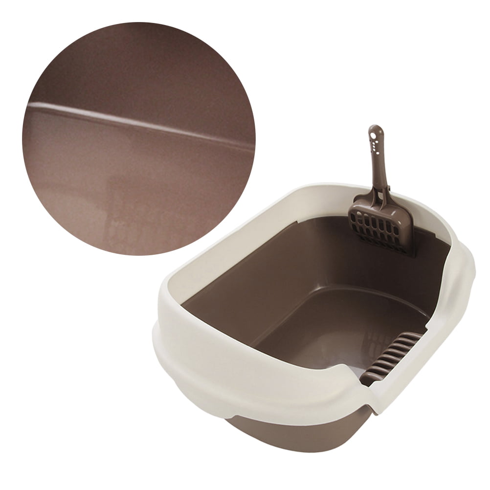 Nuolux Litter Cat Box Toilet Basin Supplies Boxes Small Kitten Cleaning Open Sifting Large Kittensself High Tray Enclosed Kit