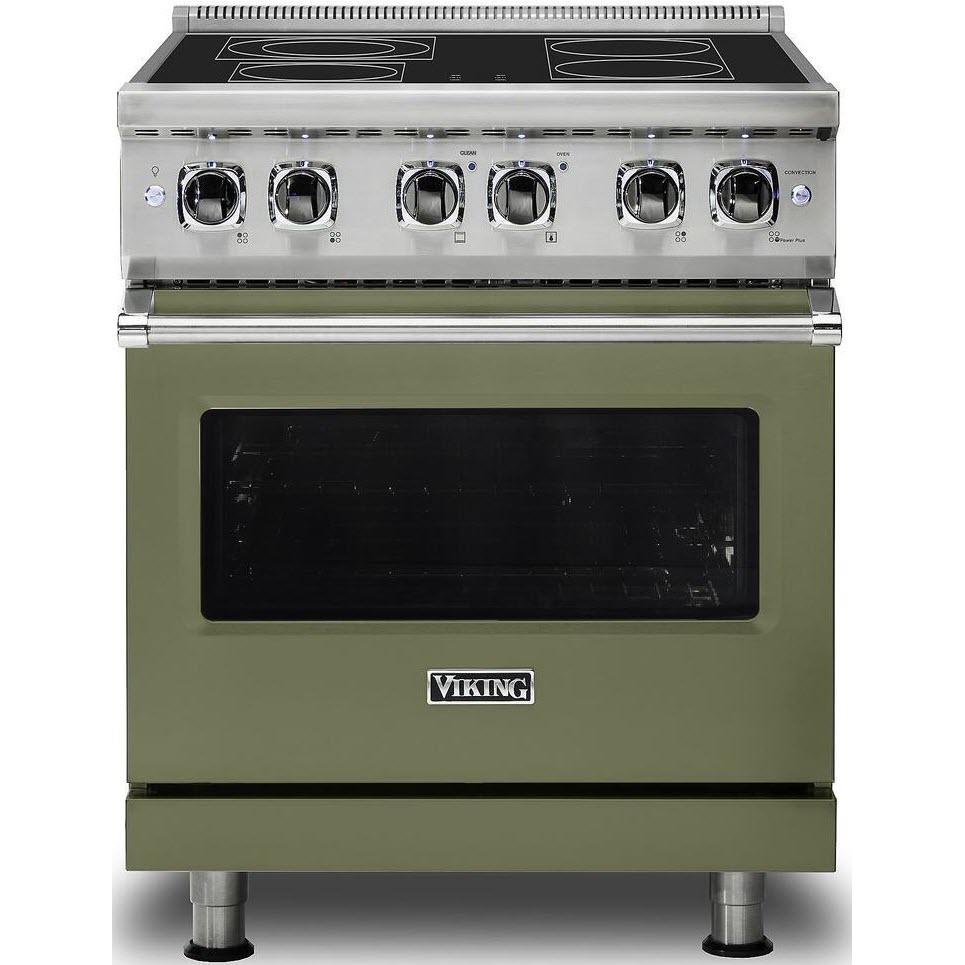 Viking 30-inch Freestanding Electric Range with SoftLit LED Lights VER5301-4BCY