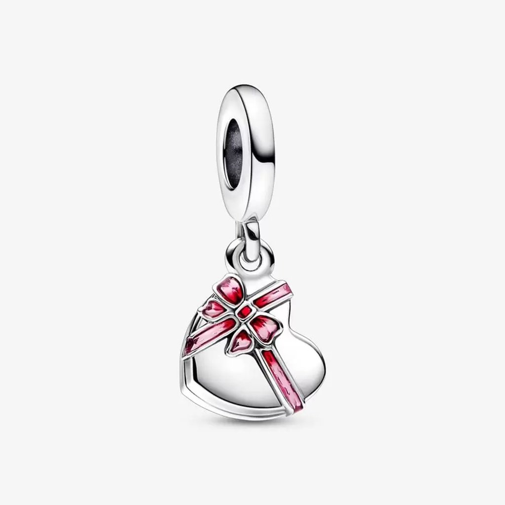 PANDORA  Openable Heart Chocolate Gift Box Dangle Charm