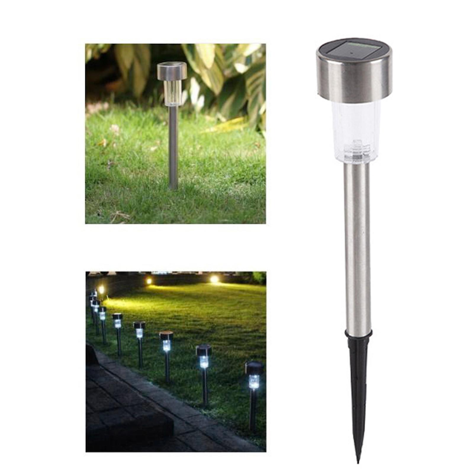 10 Brightest Light Set  Led Solar Energy Lawn Outdoor Lighting Insert-type Landscape Small Night Lamp Fireproof And Waterproof White 10