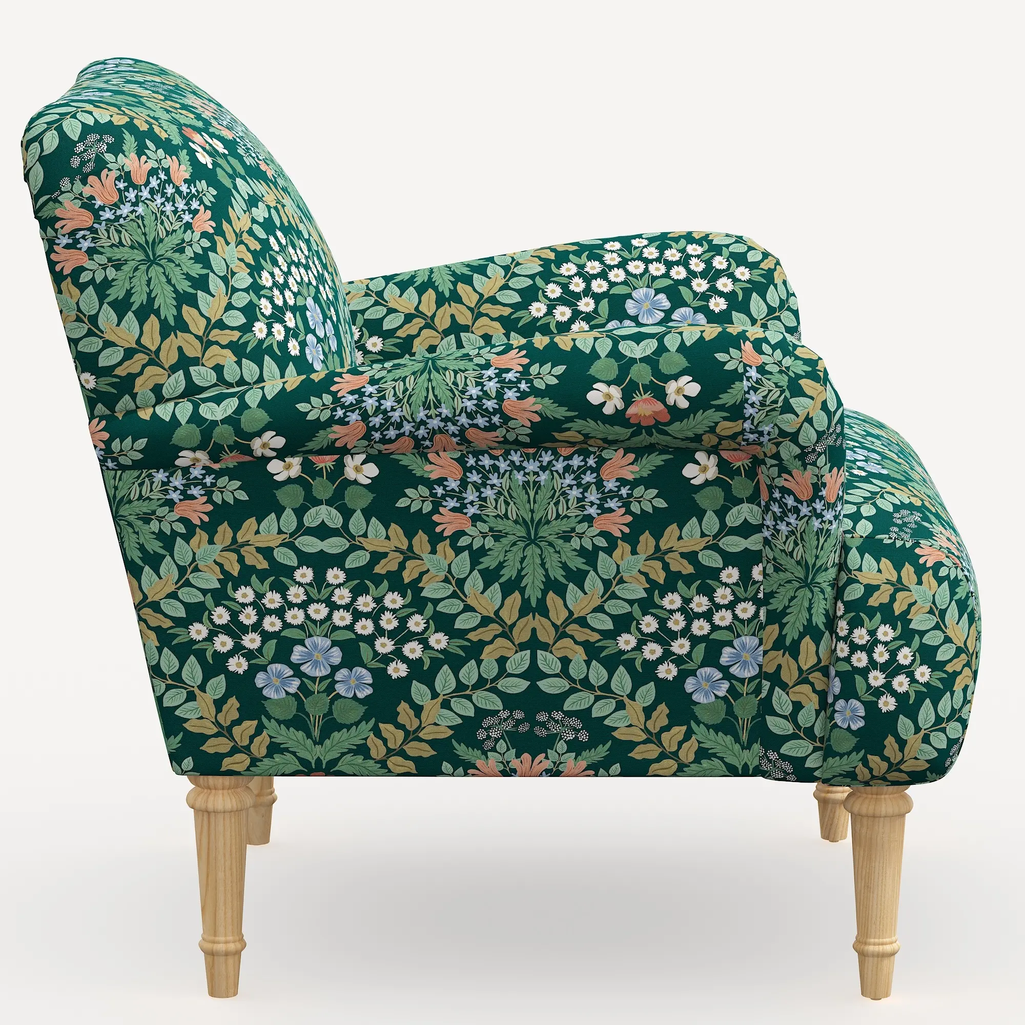 Rifle Paper Co. Bristol Bramble Emerald Accent Chair