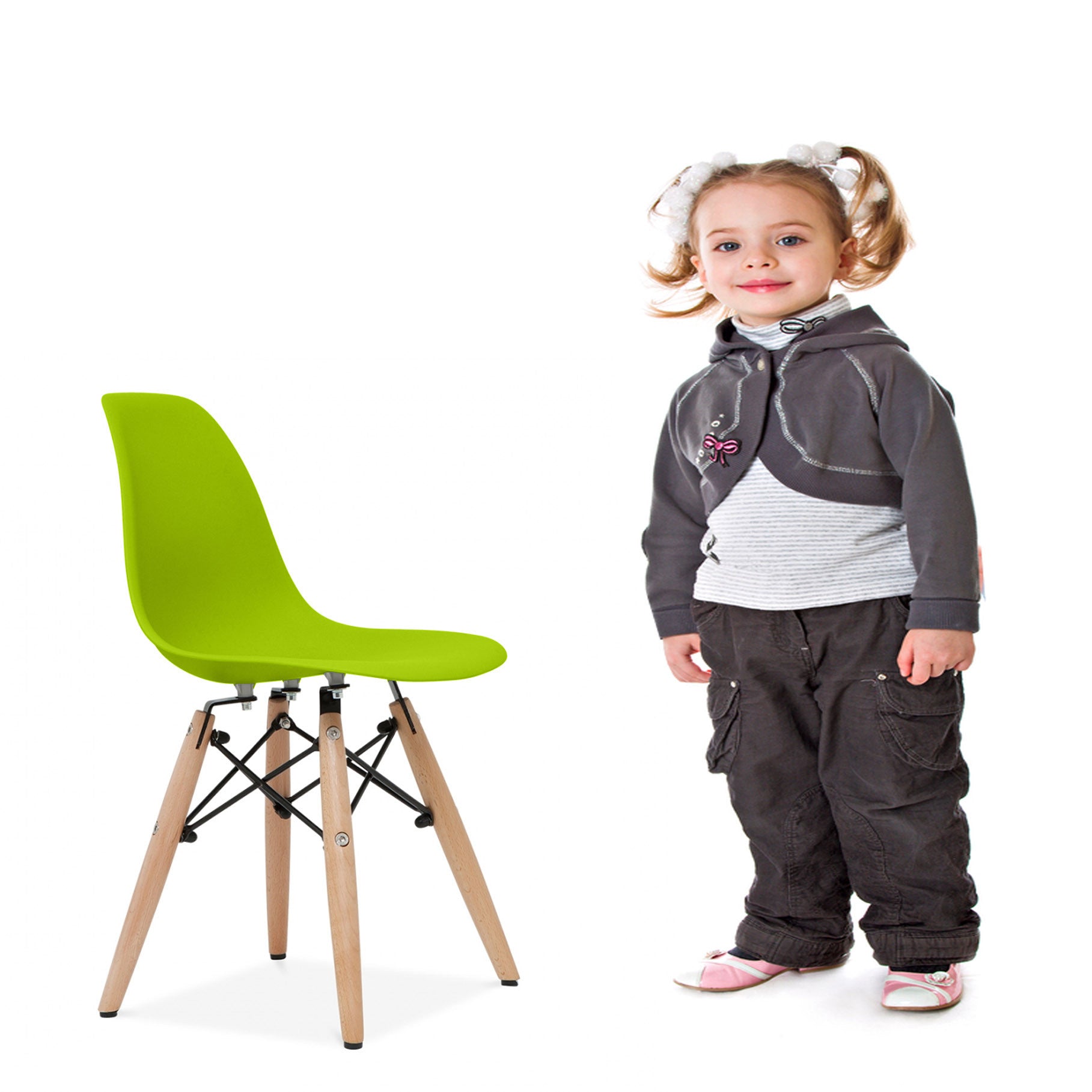 Kids Chair Plastic Pc-0117W-G