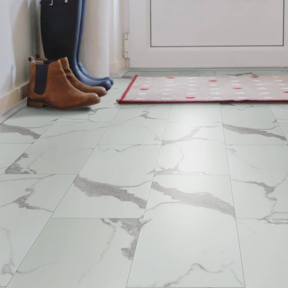 Home Decorators Collection Carrara Luciano 12 MIL x 12 in. W x 24 in. L Click Lock Waterproof Vinyl Tile Flooring (19.4 sqftcase) VTRHDCARLC12X24