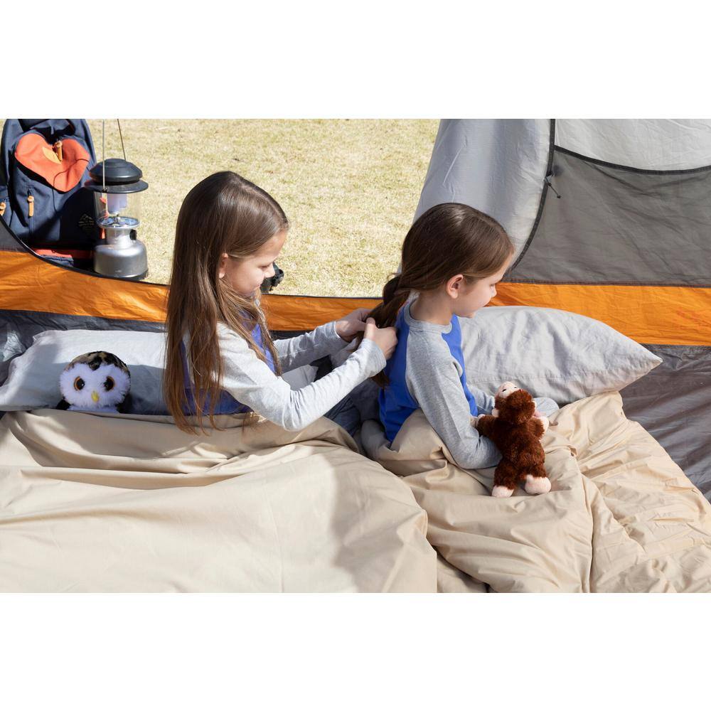 Disc-O-Bed Children's Duvalay with Luxury Cappucino Memory Foam Sleeping Bag and Duvet 50054