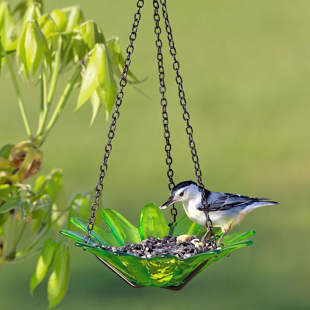 Mosaic Birds Daisy Petite Hanging Bird Feeder， 10.1-oz