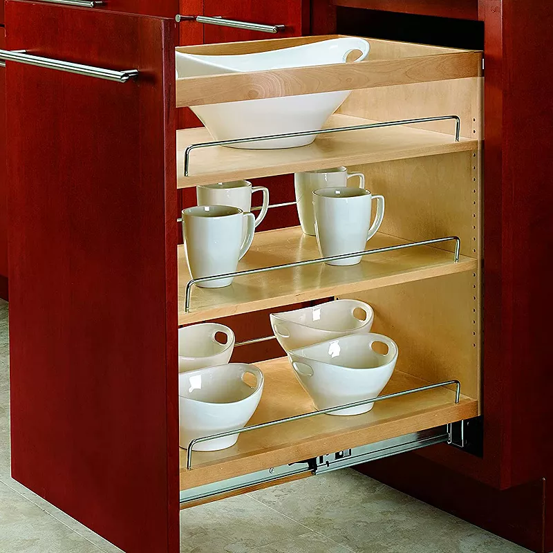 Rev-a-shelf 14.75 Pull Out Kitchen Cabinet Organizer Soft-close， 448-bcsc-14c