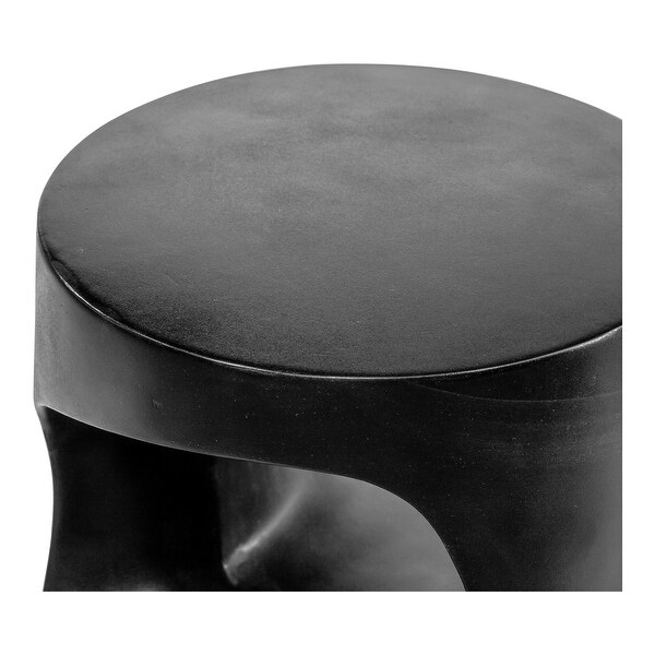 Aurelle Home Roscoe Modern Tall Geometric Concrete Stool