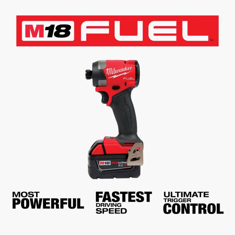 MW M18 FUEL XC Lithium-Ion Brushless Cordless Impact Driver Kit 1 4 In. Hex