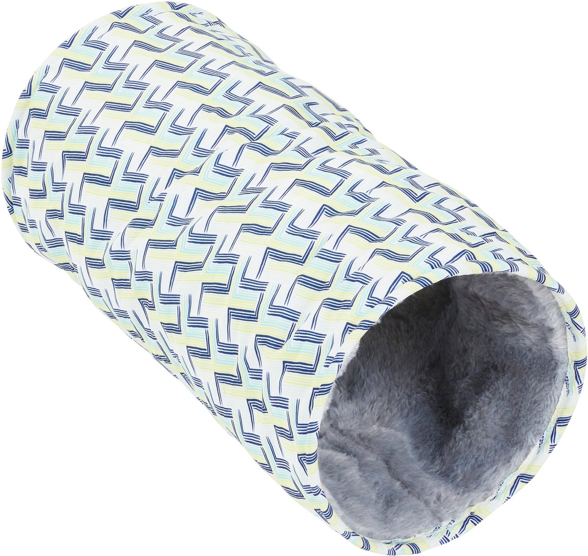 Frisco Geometric Small Pet Crinkle Plush Tunnel