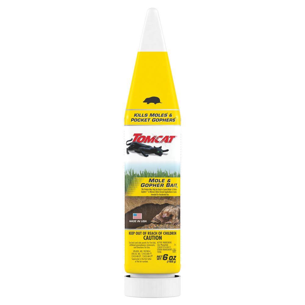 TOMCAT Mole and Gopher Bait Pelleted Poison Bait 6 oz. 037221005