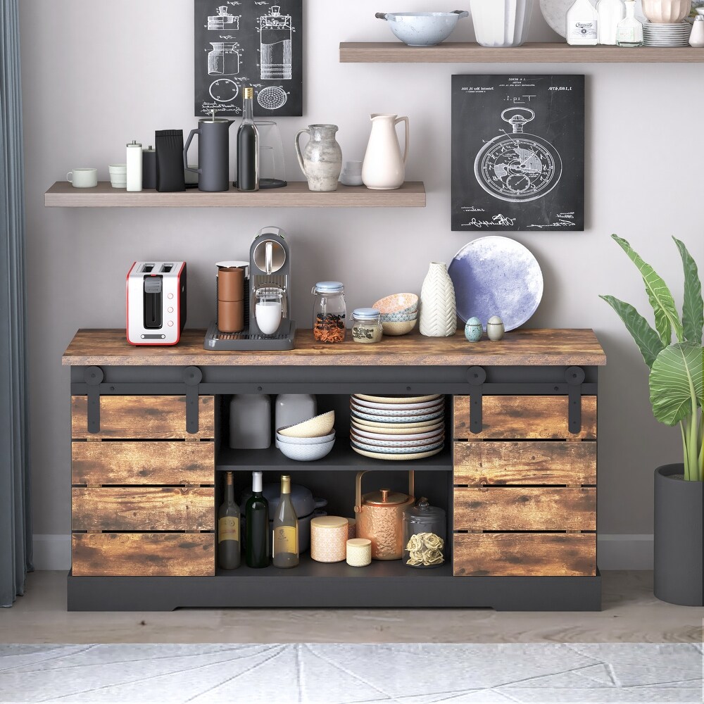 S.Fyronti Rustic Farmhouse Sideboard