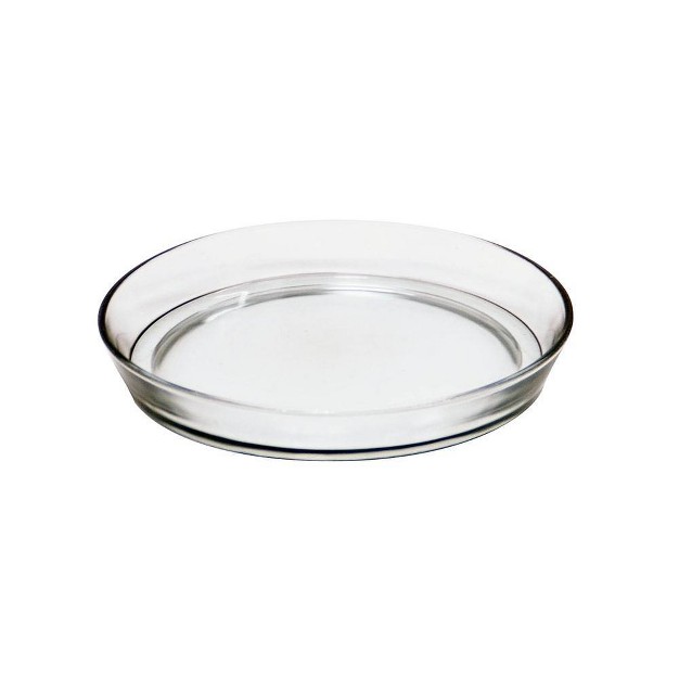 Round Glass Tray For Indoor And Outdoor Gardening Clear Achla Designs