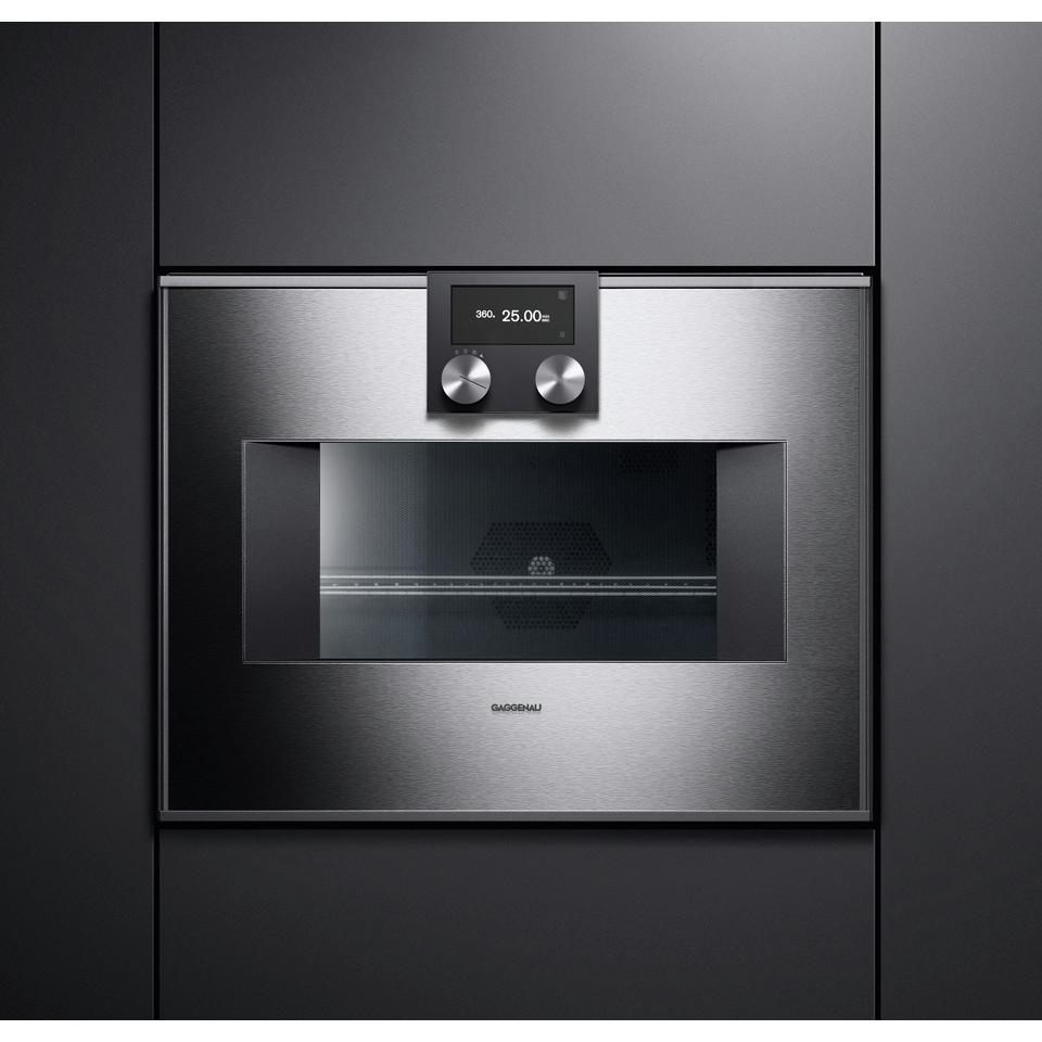 Gaggenau 24-inch, 1.3 cu.ft. Built-in Combi-Microwave Oven with Left Hinge BM 451 710