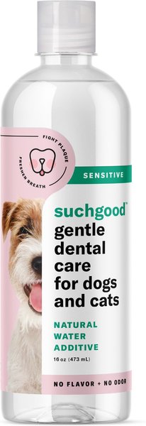 SUCHGOOD Sensitive Water Additive Cat and Dog Breath Freshner， 16-oz bottle