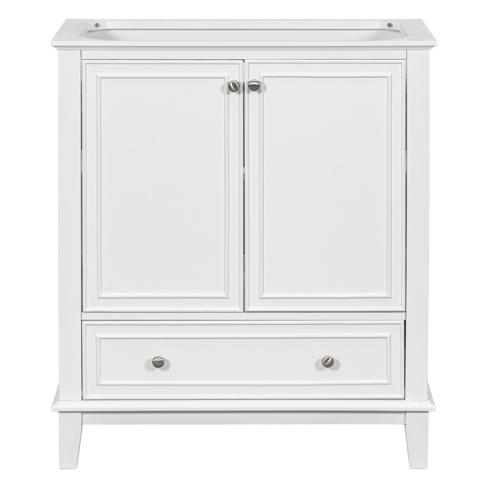 Bathroom Cabinet with Doors and Drawer