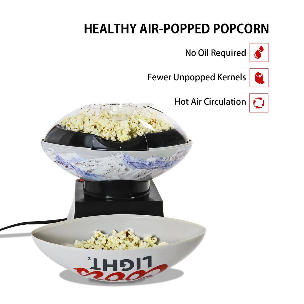 Coors Light Coors Light Hot Air Popcorn Maker Air-Popper with Football Serving Bowl Butter MelterMeasuring Cup CLFPM-1