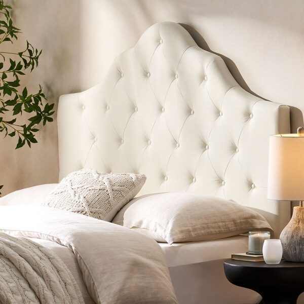 Marlen Adjustable Full/ Queen Tufted Fabric Headboard by Christopher Knight Home - - 12186817