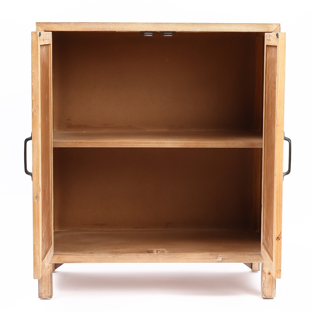 Natural Wood 2 Door Storage Cabinet   31.89\