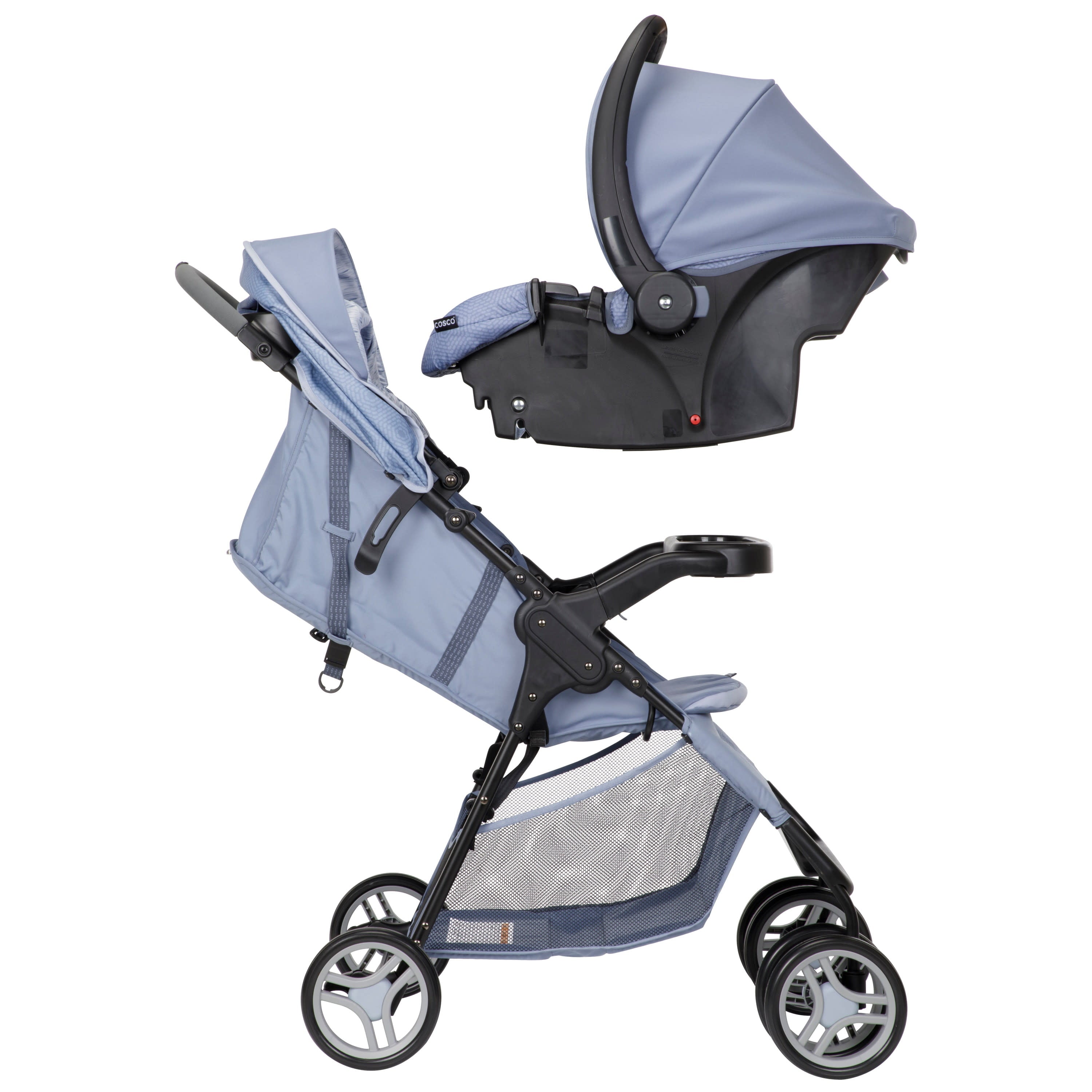 Cosco Lift & Stroll DX Travel System, Chalk Blue