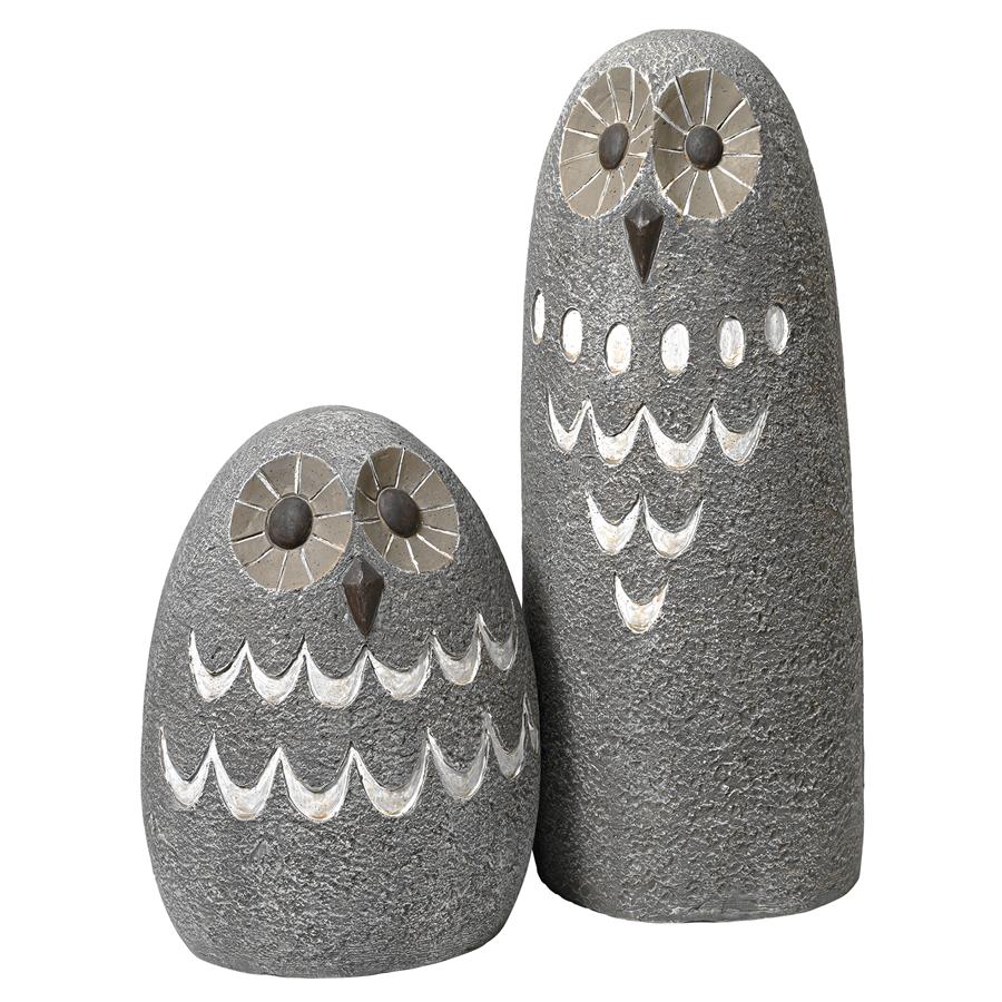 Design Toscano Ogling Outdoor Owl Garden Statue: Set of Two