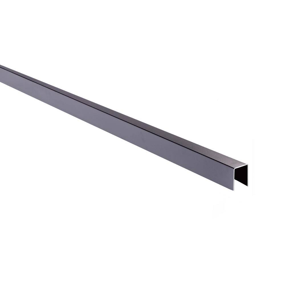 Slipfence 1 in. x 1.5 in. Aluminum Cap Rail for Top of Horizontal Slip Fence System SF2-HCR84 -2