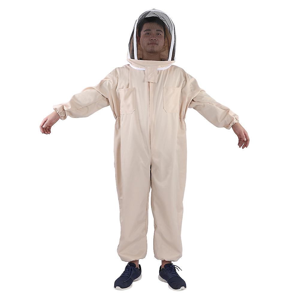 Professional Beekeeping Protective Full Body Jacket Smock Suit (l)