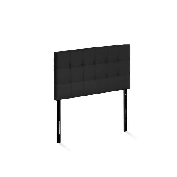 Carbon Loft Dashwood Tufted Black Headboard - - 20986527