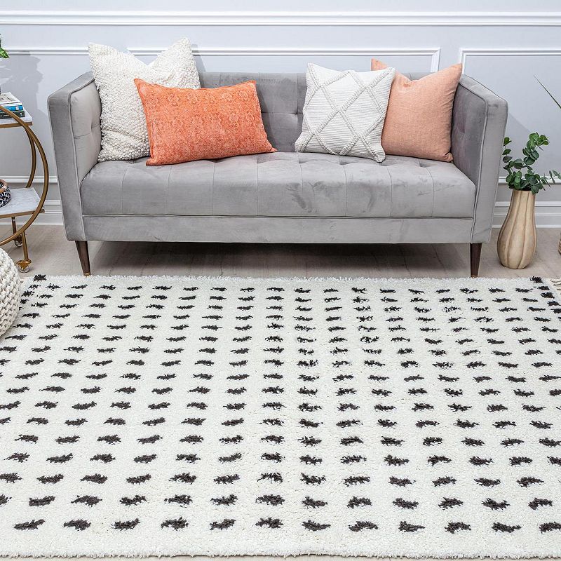 CosmoLiving Rugs America Cyprus Modern Dots Secret Moment Area Rug