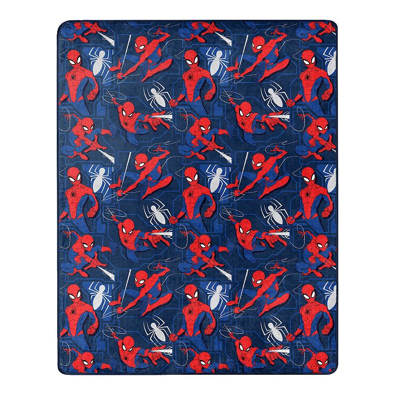 Spider-Man Fearless Spidey Character Hugger Pillow and Silk Touch Throw Set