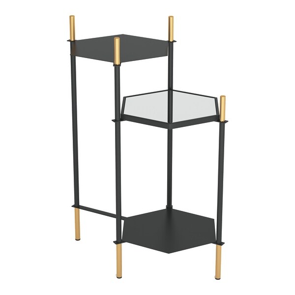 William Side Table Gold and Black - 19.9