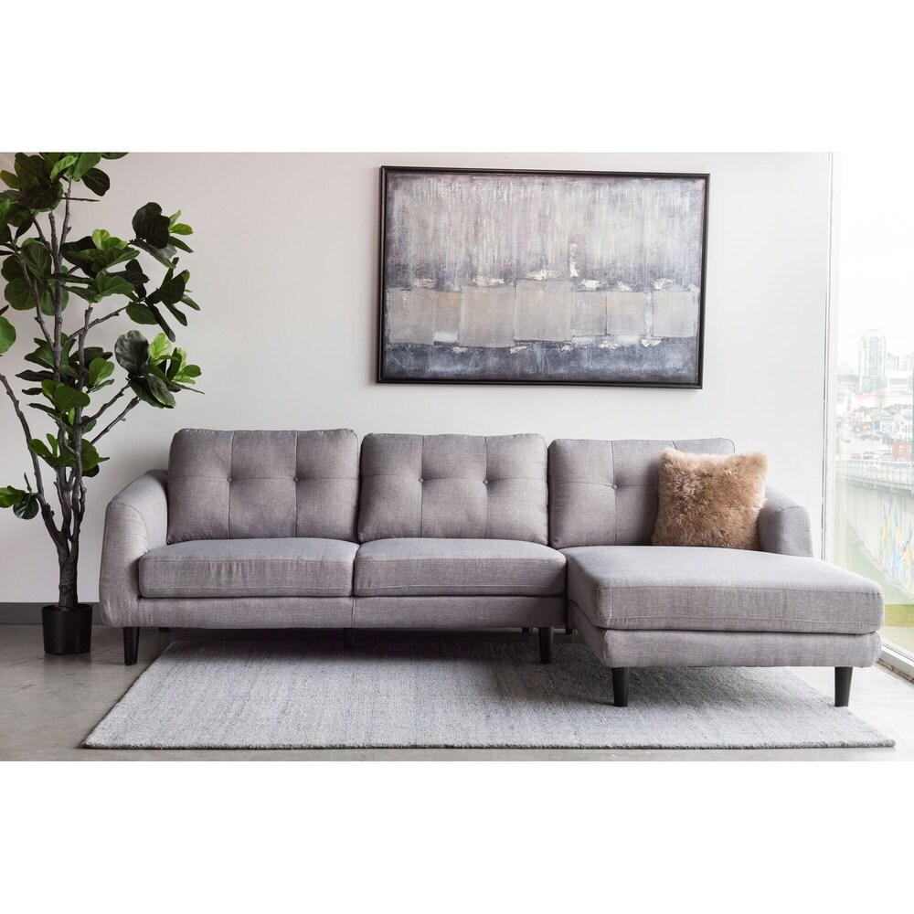 Aurelle Home Ragnar Mid Century Modern Sectional Sofa