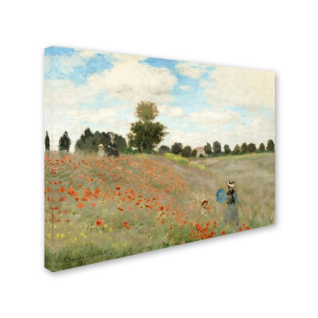 Trademark Fine Art claude Monet x27 wild Poppies Near Argenteuil x27 Canvas Art