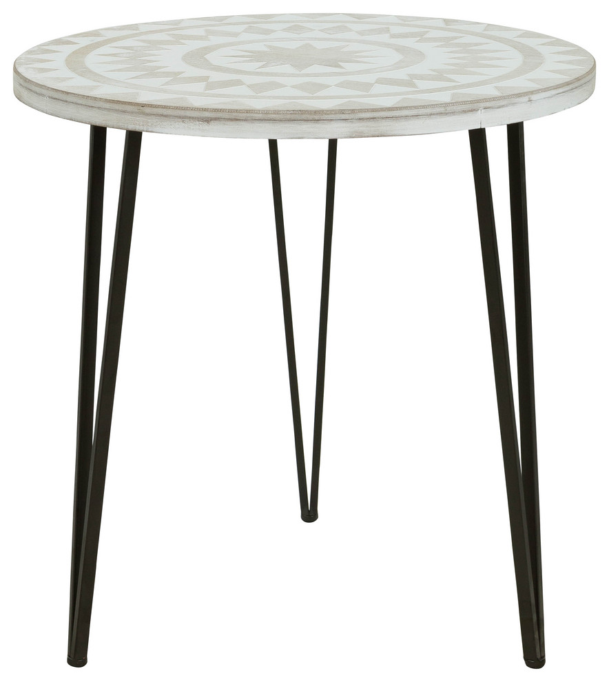 Anthea Bohemain Accent Table   Midcentury   Side Tables And End Tables   by Aspire Home Accents  Inc.  Houzz