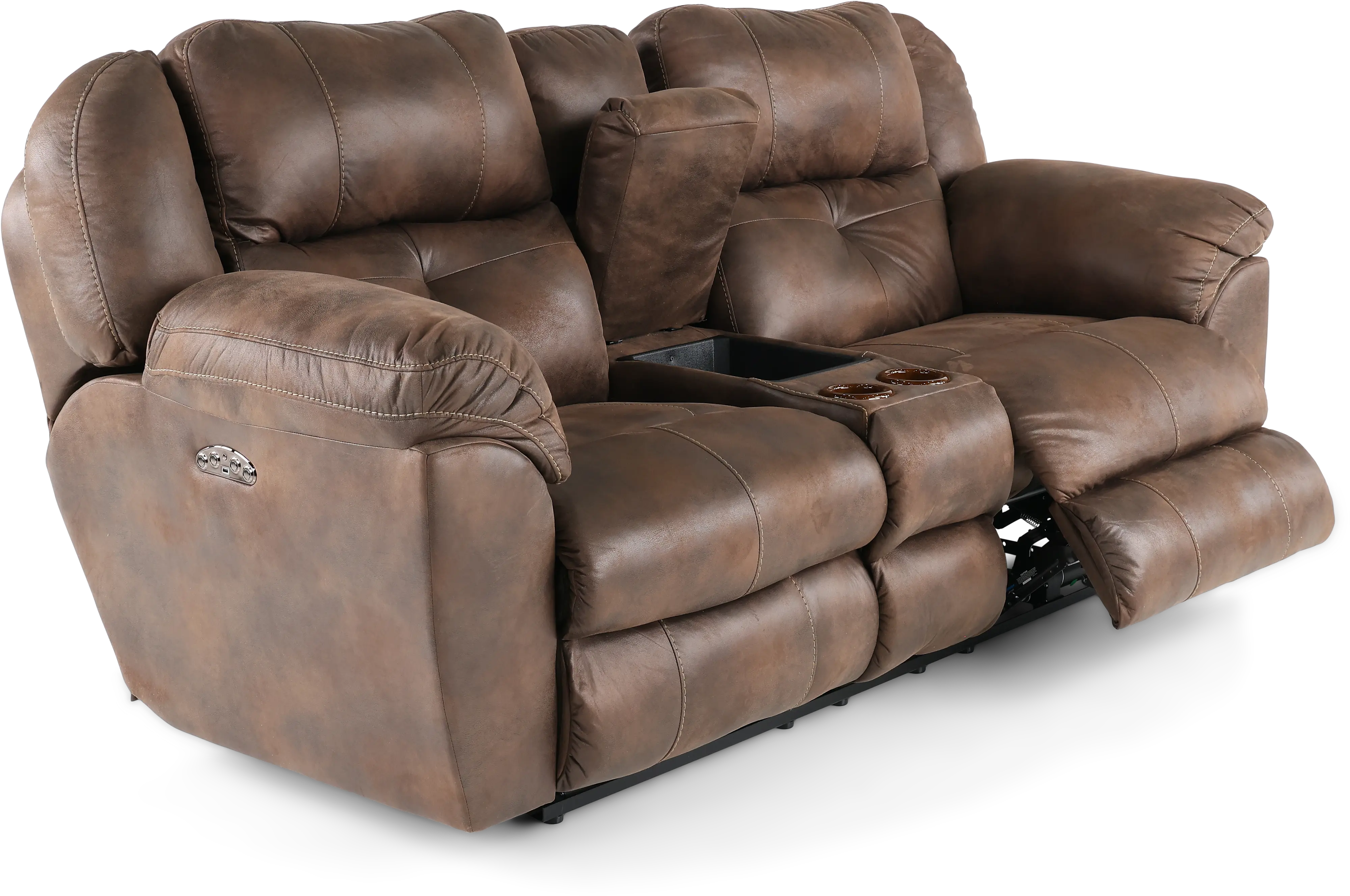 Ferrington Brown Power Reclining Loveseat