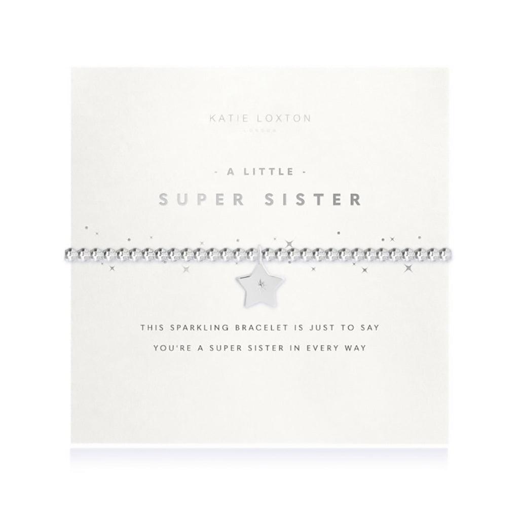 Katie Loxton  A Little Super Sister Faceted Bracelet