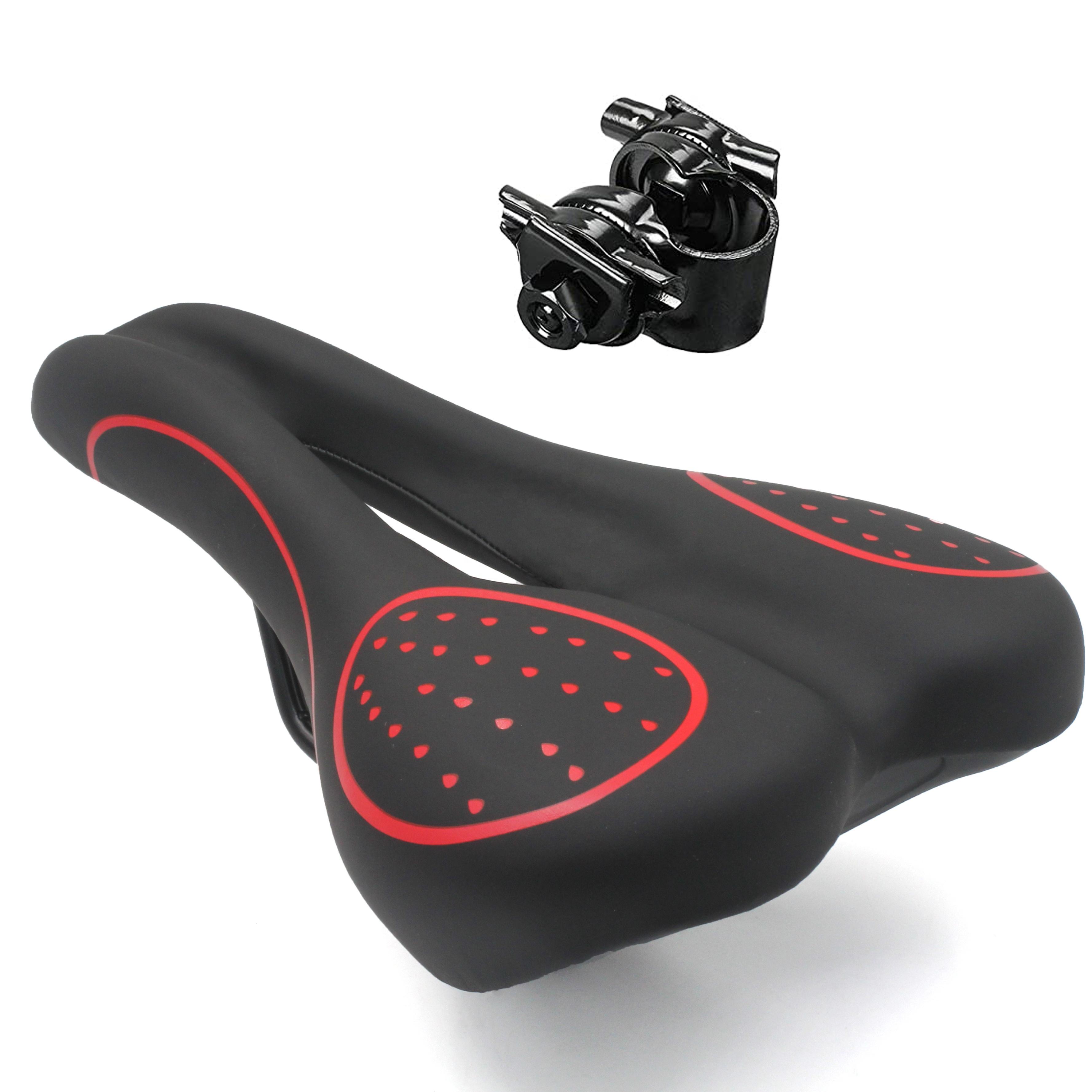 REYGEAK Waterproof Bike Soft Cushion Saddle Bikes Seat Cycling Accessories Breathable Mountain Bicycle Saddle