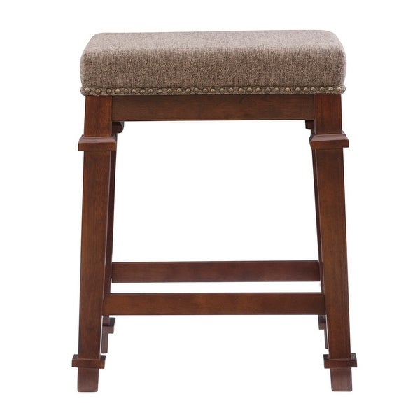 Copper Grove Willamette Tweed Backless Counter Stool