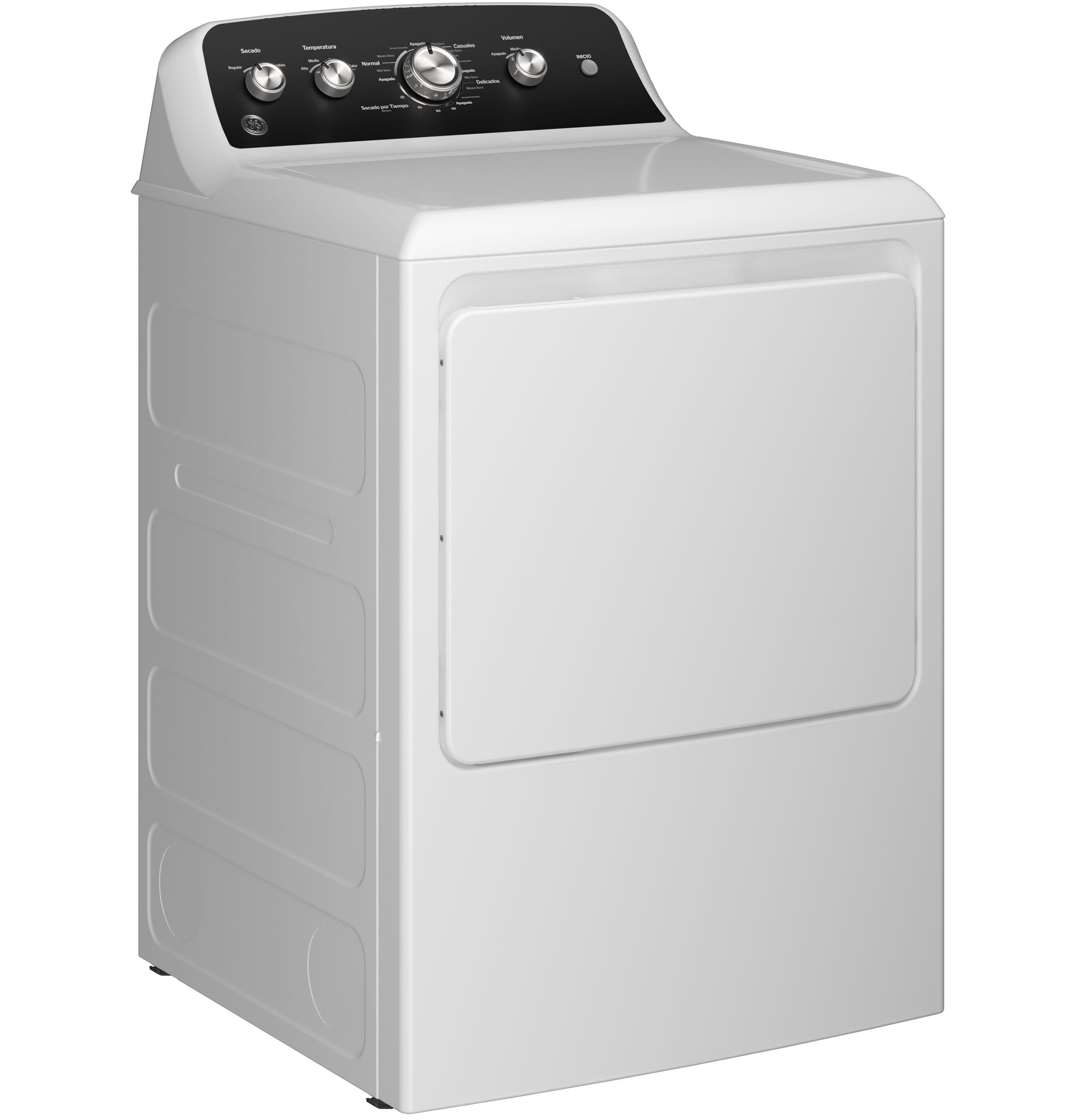 Ge Appliances ETD48EASWWB Ge® 7.2 Cu. Ft. Capacity Electric Dryer With Spanish Panel And Up To 120 Ft. Venting​