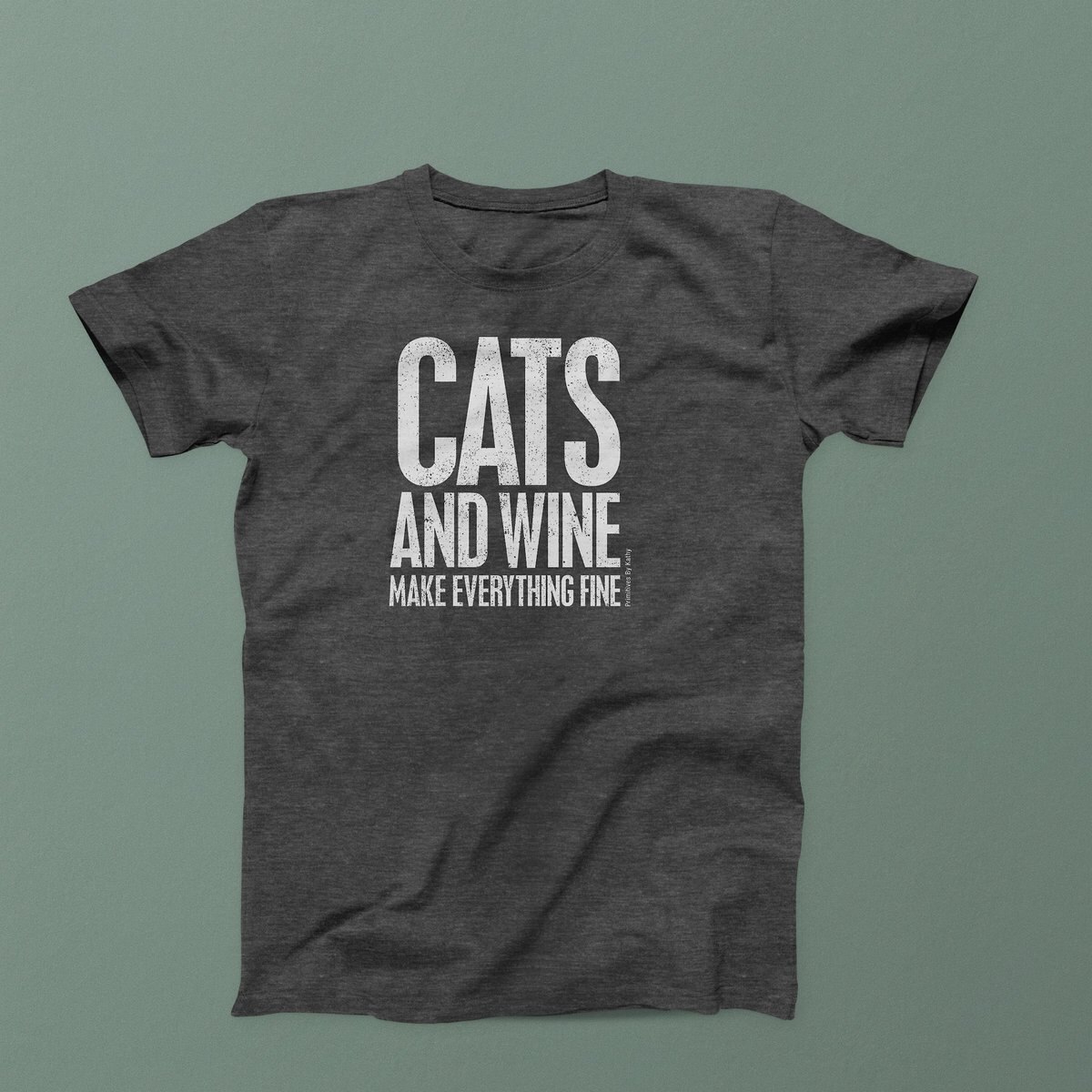 Primitives By Kathy Cats and Wine T-Shirt