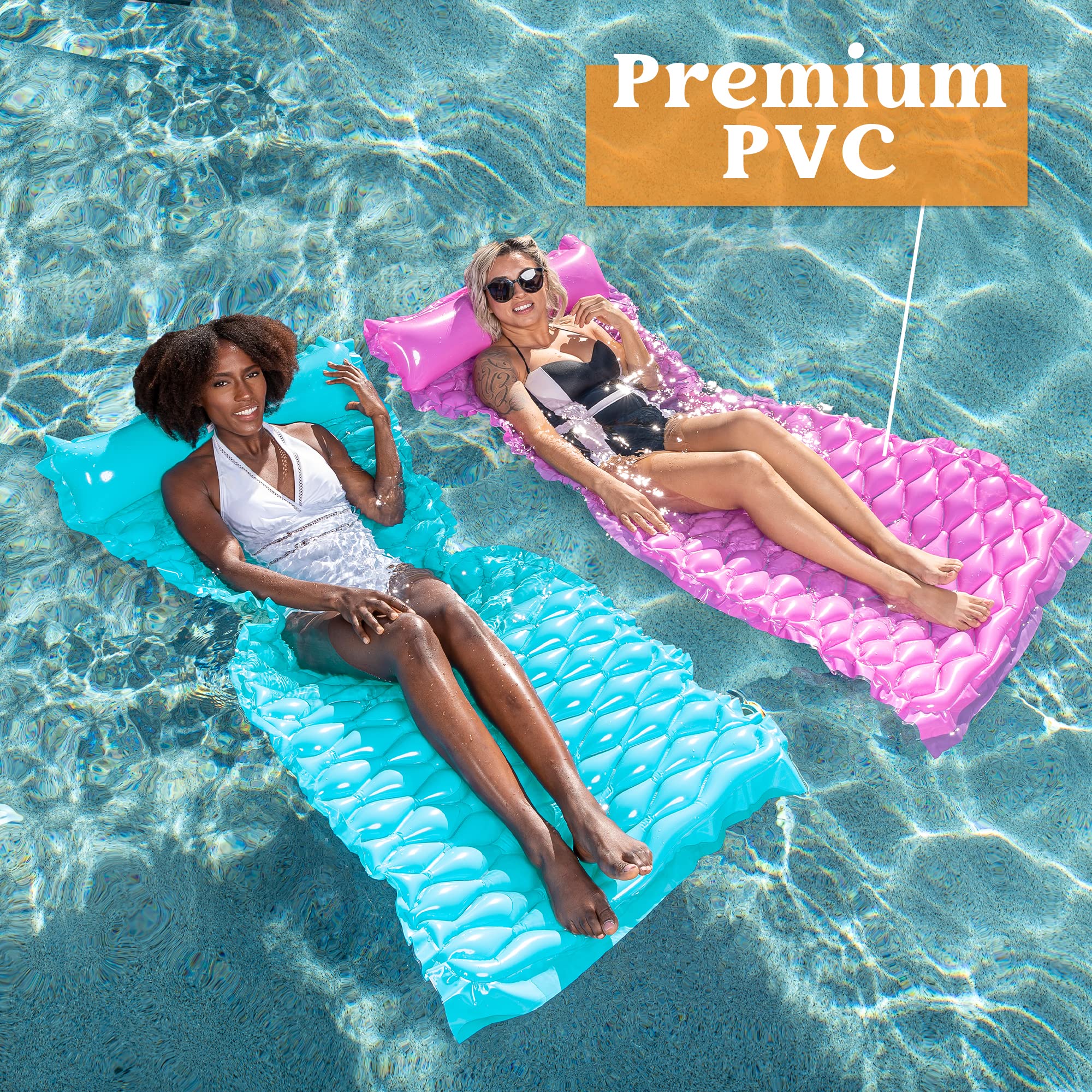 Clearance - Inflatable Wave Pool Mat, 2 Pcs