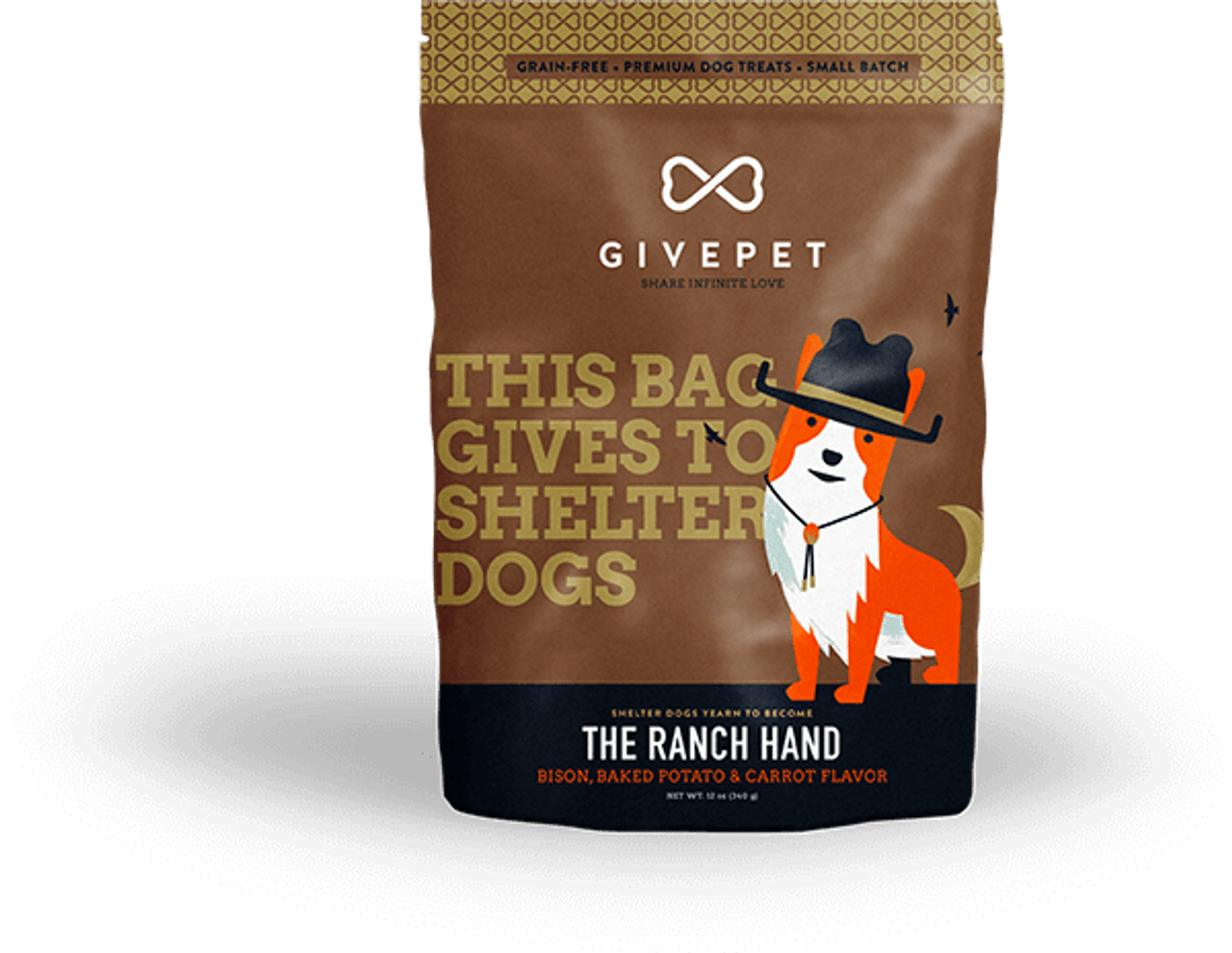 GivePet Dog Biscuits， Ranch Hand， 12 Ounces